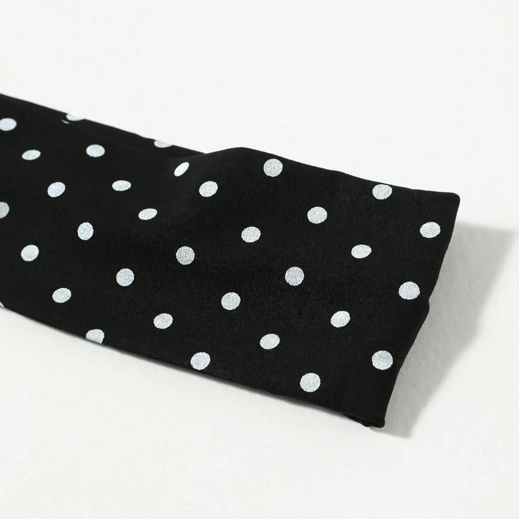 Polka Dot Stretch Fabric Headbands, Four Colors