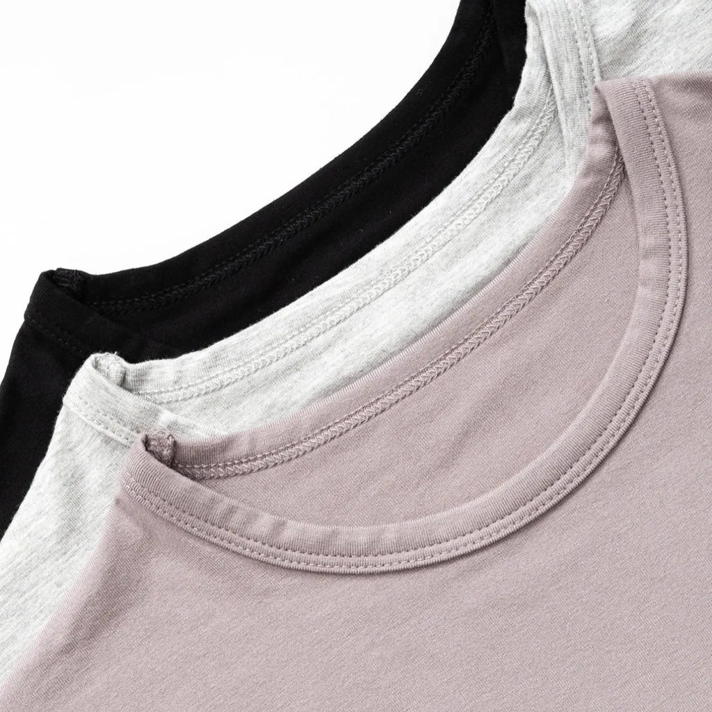 Three-Colour Short-Sleeve Tee and Shorts Set