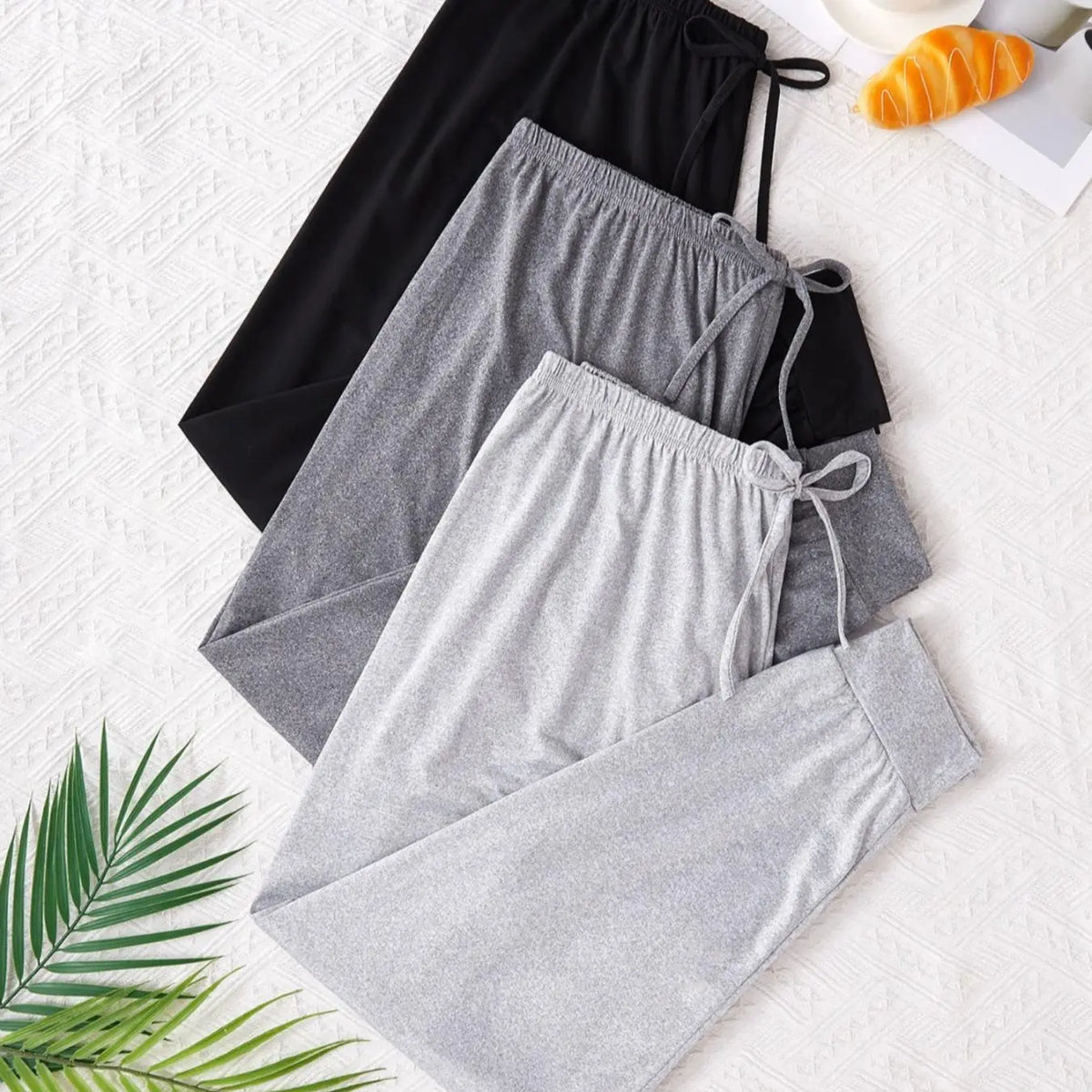 Jersey Jogger Lounge Pants Three-Color Set
