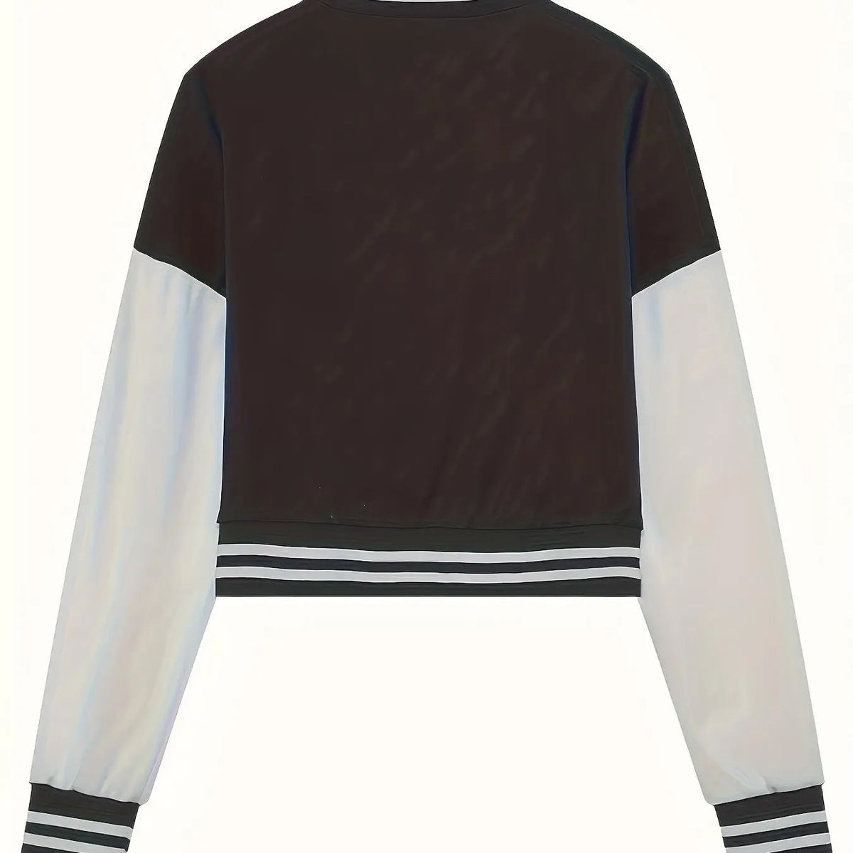 Black and White Varsity Jacket Jogger Set