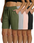 Women's Long Drawstring Bermuda Shorts With Pockets