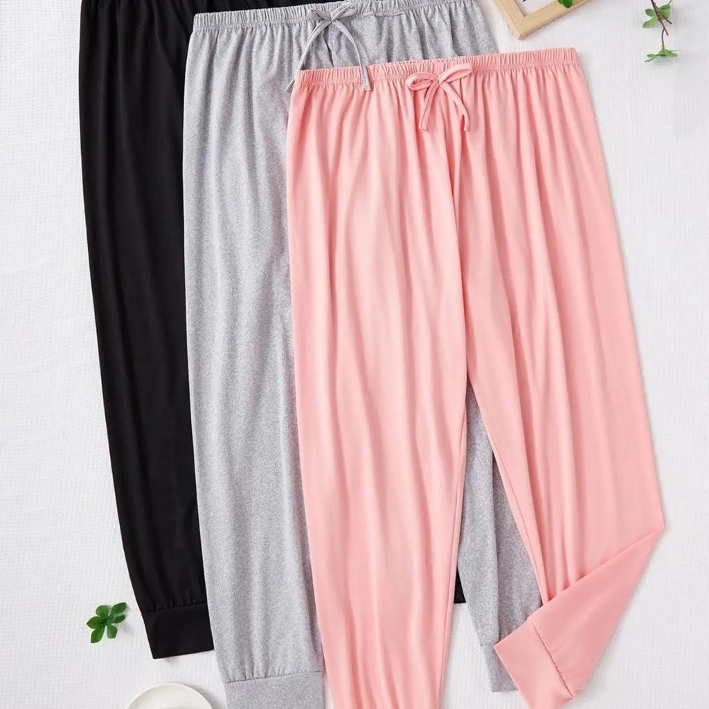 Jersey Jogger Lounge Pants Three-Color Set